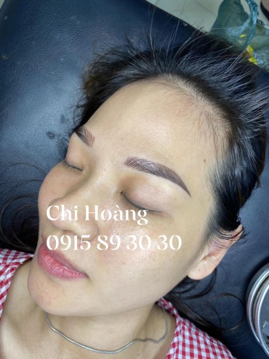 Kết quả điêu khắc chân mày tại Chi Hoàng Beauty Academy