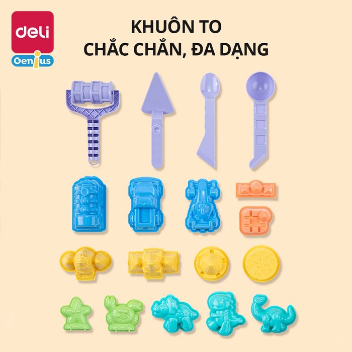 Khám phá thêm hình ảnh bộ cát động lực Deli 1.5kg