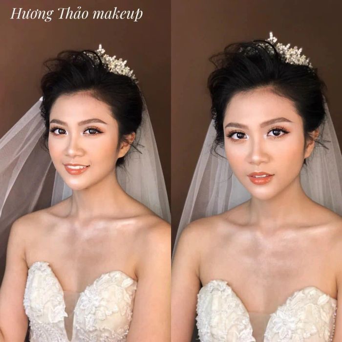 Hình ảnh cô dâu lộng lẫy tại Hương Thảo Makeup