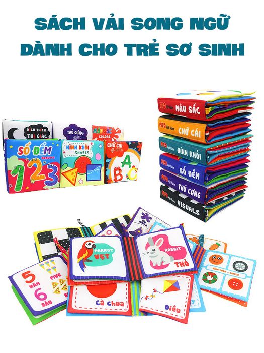 Góc nhìn chi tiết về Sách Vải Song Ngữ Pipovietnam - Từng đường nét tỉ mỉ