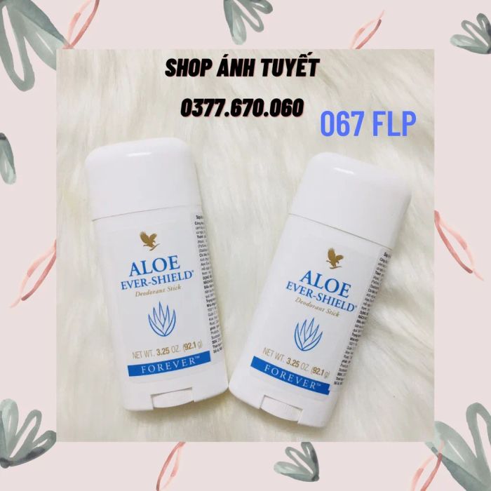 Sáp Khử Mùi Không Muối Nhôm Aloe Ever–Shield - Hình ảnh 1