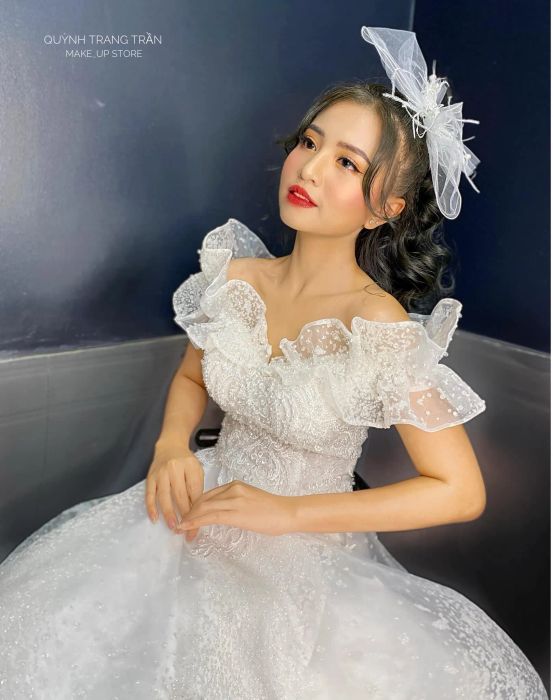 Hình ảnh cô dâu kiêu sa tại Quỳnh Trang Trần Makeup Store