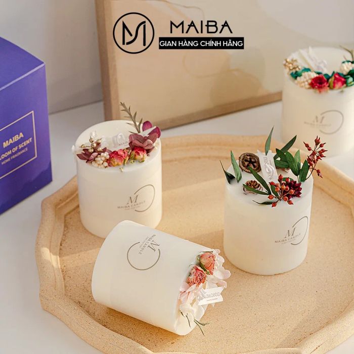 Hình ảnh minh họa nến thơm Handmade Hoa Cỏ 4 Mùa Maiba (Nguồn: Internet)