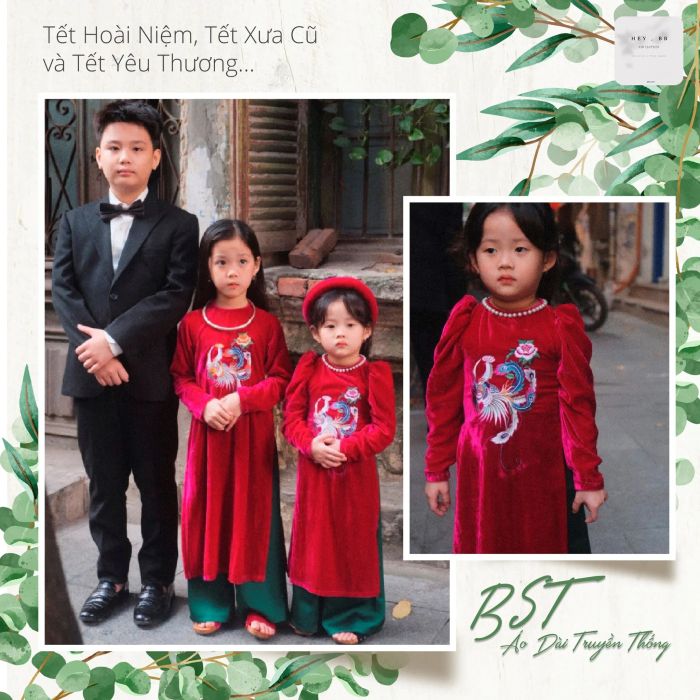 BST Áo Dài Xuân Hey BB - Kết tinh từ chất liệu lụa tơ tằm cao cấp