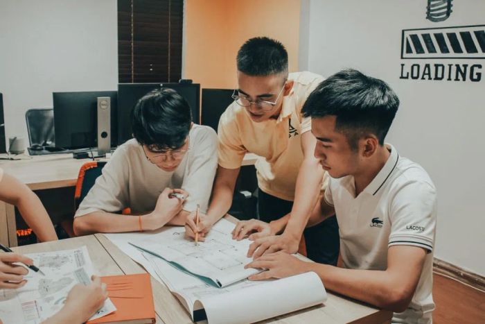 Hình ảnh lớp học thực hành tại APA Academy