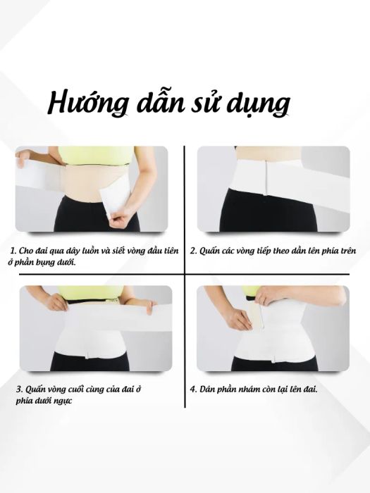 Ảnh minh họa chi tiết đai nịt bụng Callalady