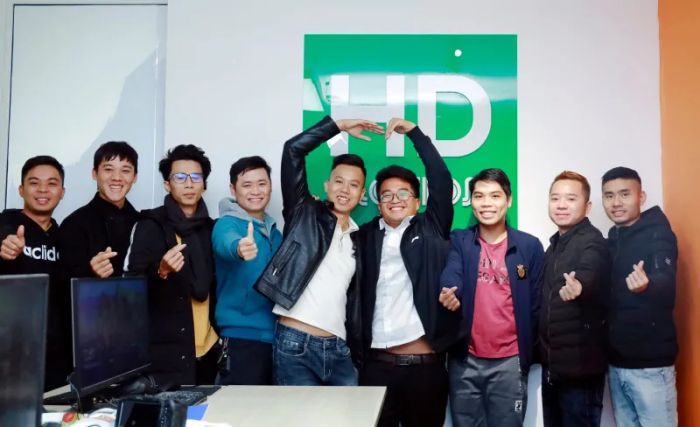 Hình ảnh lớp học thực hành tại HDMotion