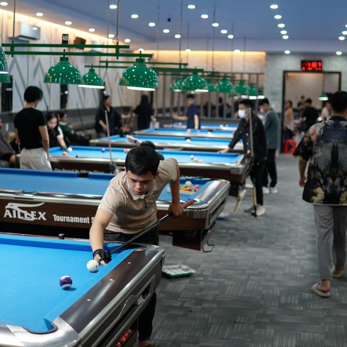 Không gian sang trọng tại CLB Bida Star Club