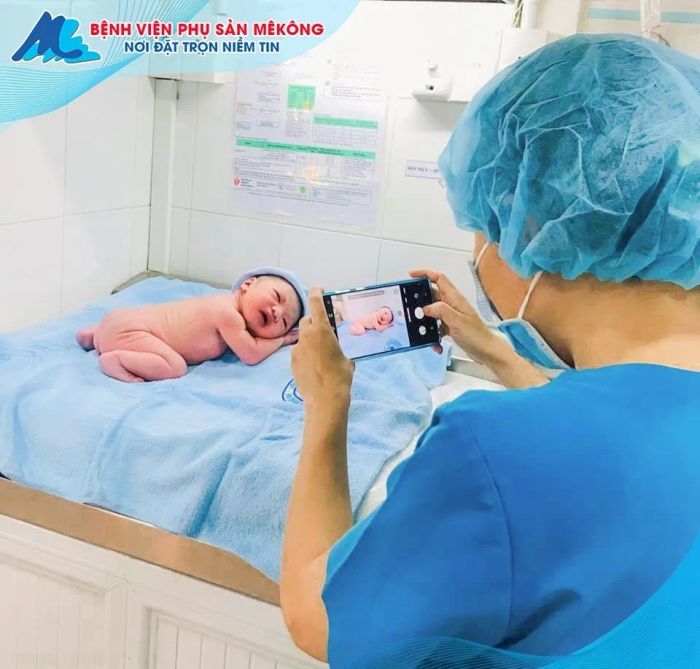 Hình ảnh không gian phòng sinh gia đình ấm cúng tại Mekong