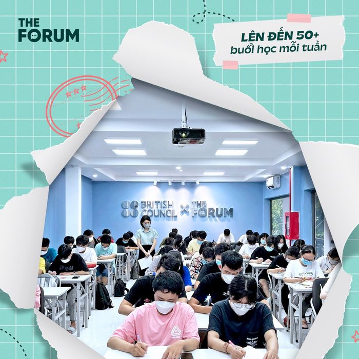 Không gian học tập đẳng cấp tại The Forum English