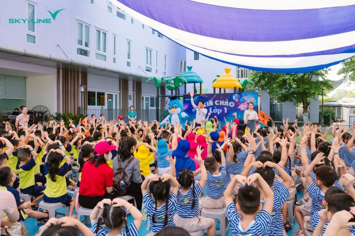 Hình ảnh không gian học tập lý tưởng tại trường mầm non Sky-Line