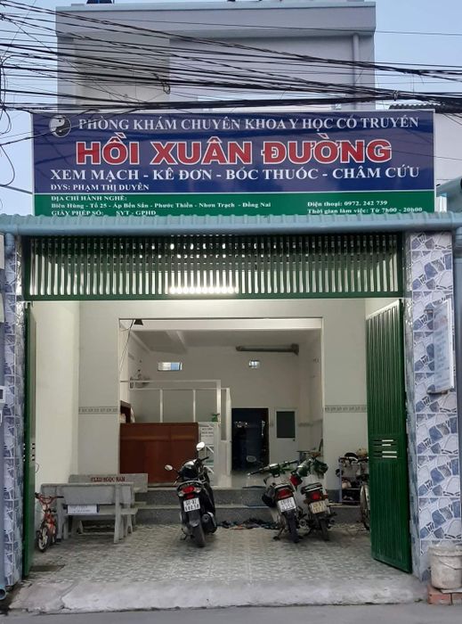 Không gian trị liệu tại Phòng khám YHCT Hồi Xuân Đường