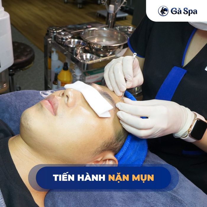 Hình ảnh quy trình trị liệu chuyên nghiệp tại Gà Spa