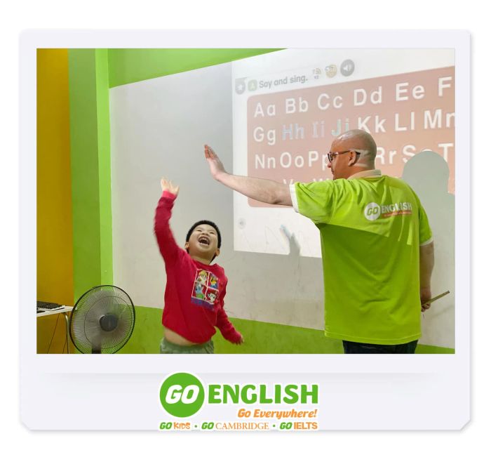 Giờ học tương tác sôi nổi tại GO ENGLISH
