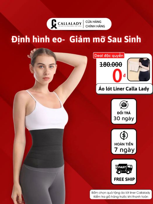 Hình ảnh thực tế đai nịt bụng Callalady tôn dáng