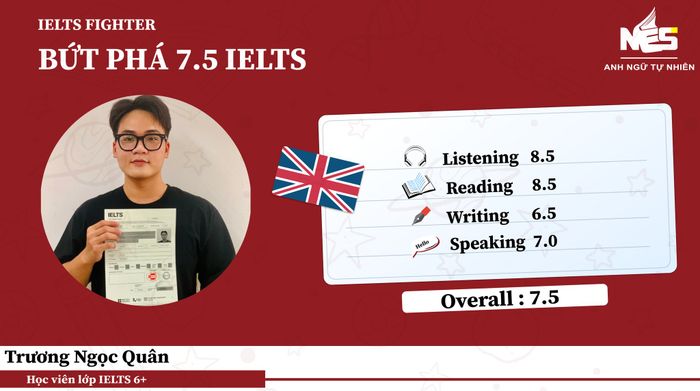 Lớp học IELTS chất lượng cao tại NES - Trung tâm Anh Ngữ Tự Nhiên