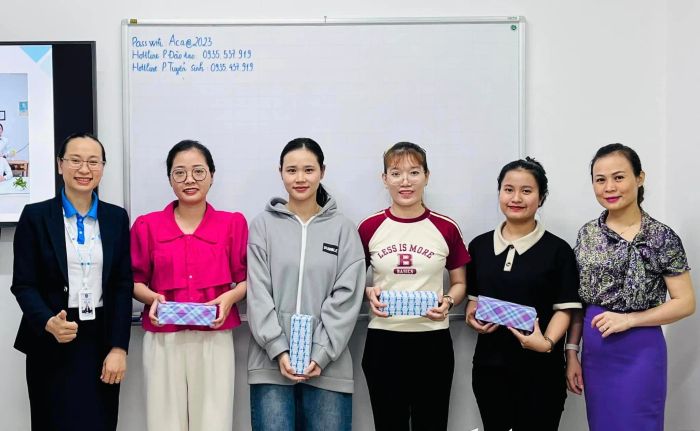 Hình ảnh lớp học thực hành tại Trung Tâm ACA