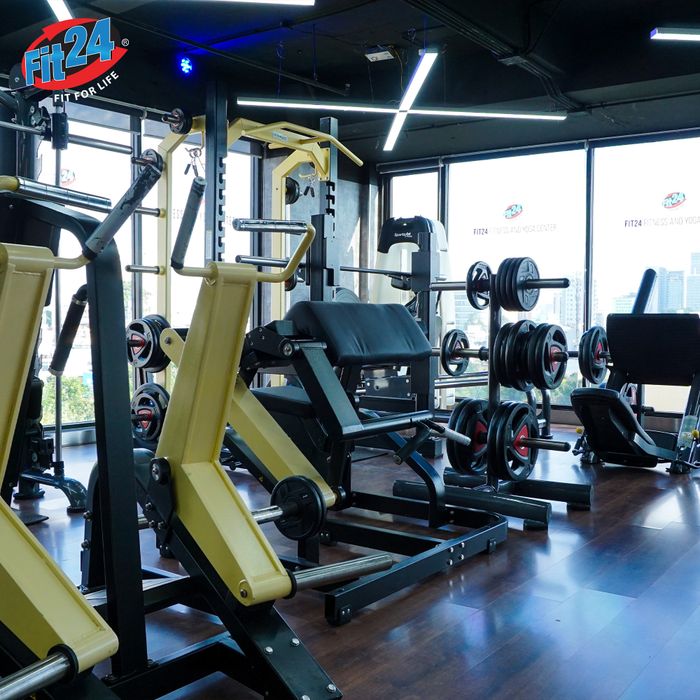 Hình ảnh không gian tập luyện đẳng cấp tại Fit24