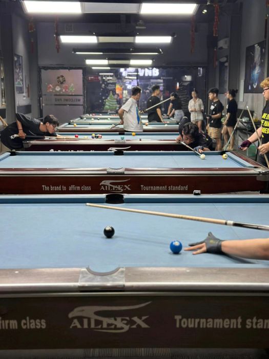 Góc thi đấu chuyên nghiệp tại Pro Billiard Club