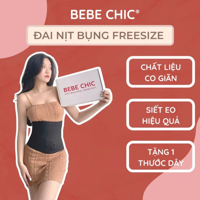 Ảnh minh họa chi tiết đai nịt bụng BEBECHIC