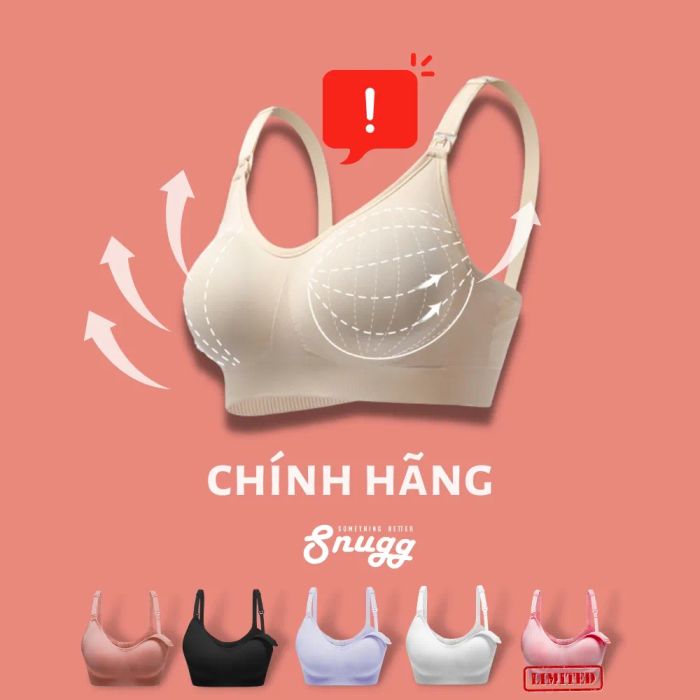 Hình ảnh thực tế áo lót bầu và sau sinh Snugg SNU1955