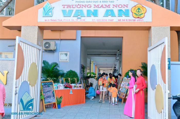 Góc nhìn mới về khuôn viên xanh mát của trường mầm non Vạn An