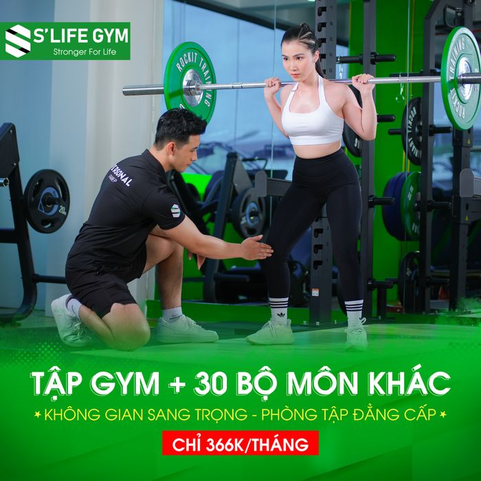 Hình ảnh không gian xanh tại S'Life Gym