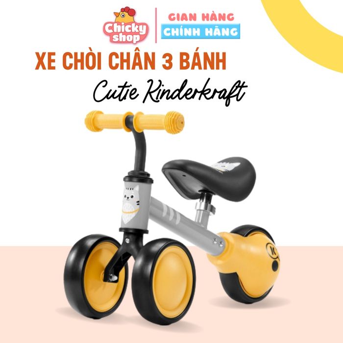 Hình ảnh xe ba bánh Kinderkraft Cutie (ảnh 1) - Thiết kế ngộ nghĩnh đầy màu sắc