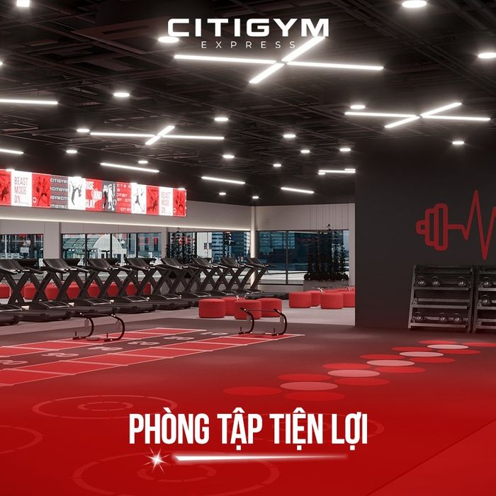 Hình ảnh không gian tập luyện đẳng cấp tại CITIGYM