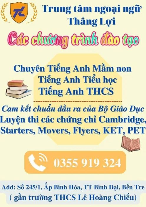 Không gian học tập hiện đại tại Trung Tâm Ngoại Ngữ THẮNG LỢI