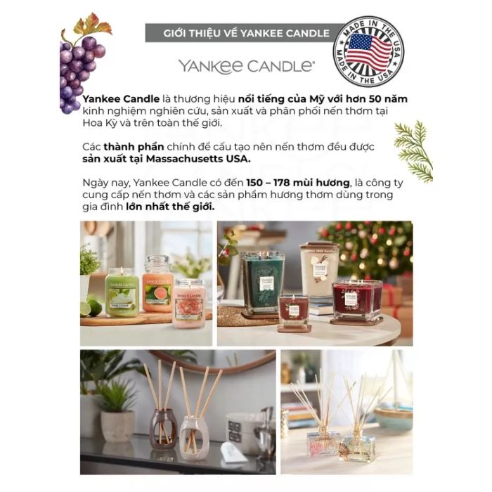 Hình ảnh minh họa nến thơm hũ Yankee Candle (Nguồn: Internet)