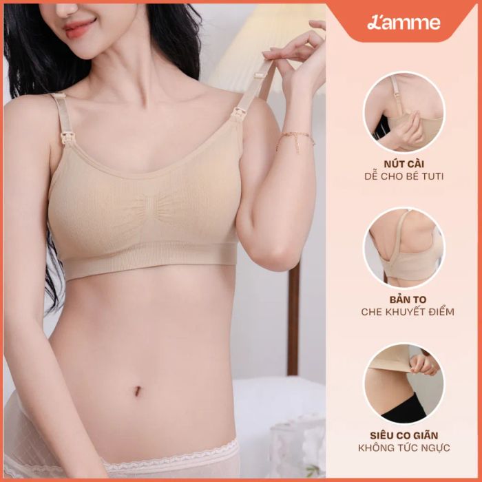 Hình ảnh thực tế áo lót bầu LAMME A2 không gọng