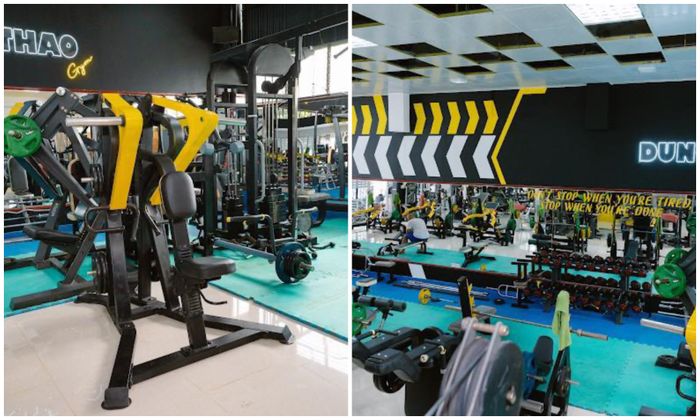 Không gian tập luyện đa năng tại Dũng Thảo Fitness & Yoga