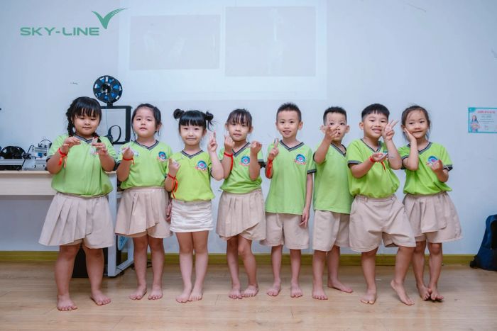 Không gian học tập hiện đại tại trường mầm non Sky-Line