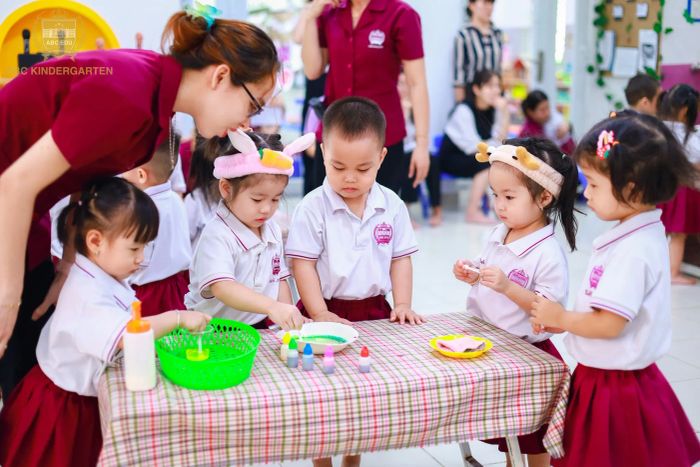 Khuôn viên xanh mát tại Trường Mầm non Á Châu (ABC EDU)