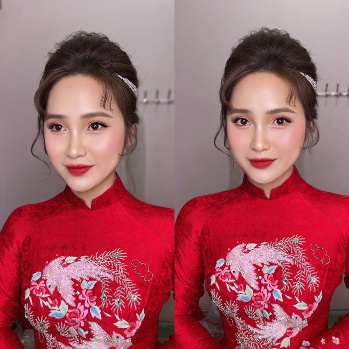 Hình ảnh cô dâu dịu dàng do MaiBlue tạo nên