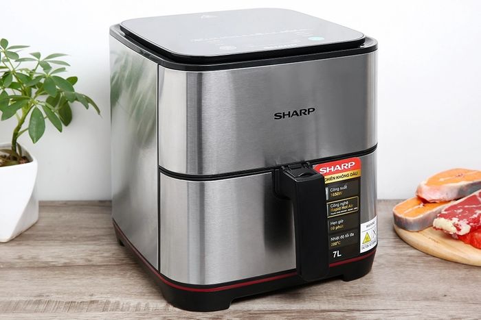 Hình ảnh nồi chiên không dầu Sharp - Thiết kế tinh tế đậm chất Nhật