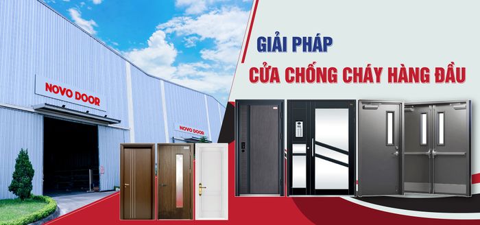 Hình ảnh thực tế cửa chống cháy NOVODOOR - Thiết kế hiện đại, bảo vệ tối ưu