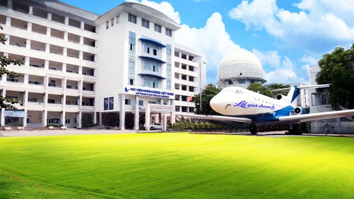Hình ảnh khuôn viên hiện đại của Học viện Hàng không Việt Nam