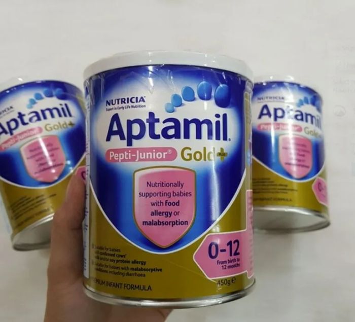 Hình ảnh bao bì Sữa Aptamil Pepti Junior Gold+