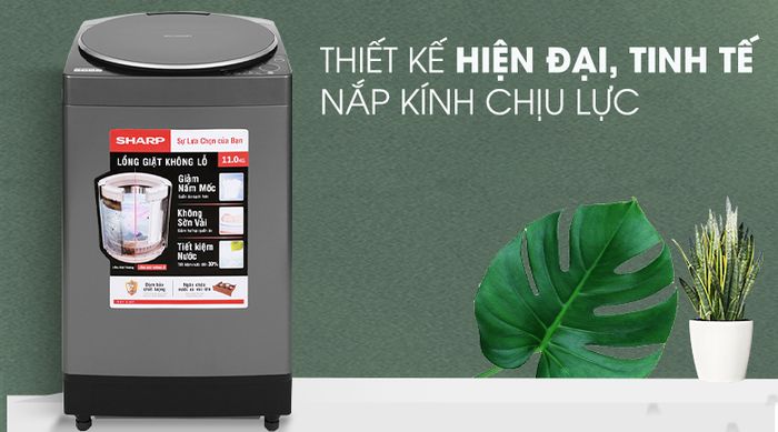 Hình ảnh chân thực máy giặt Sharp phiên bản mới nhất