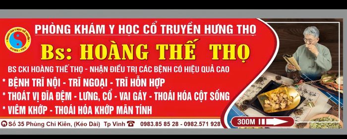 Không gian khám chữa bệnh tại Phòng Khám Đông Y Hoàng Thế Thọ