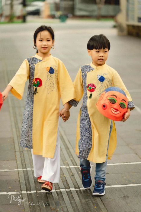 BST áo dài Tết cho bé đáng yêu tại MIKY
