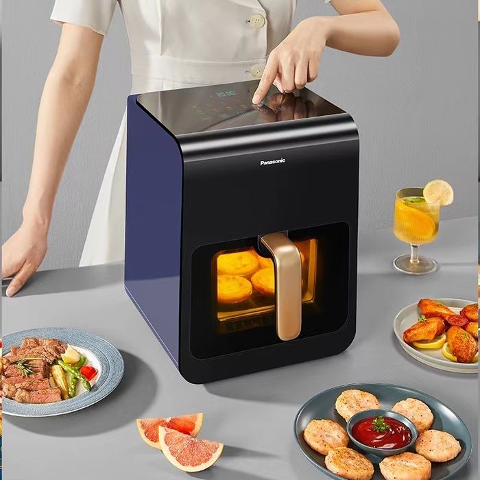Hình ảnh thực tế nồi chiên không dầu Panasonic - Công nghệ đối lưu nhiệt đột phá