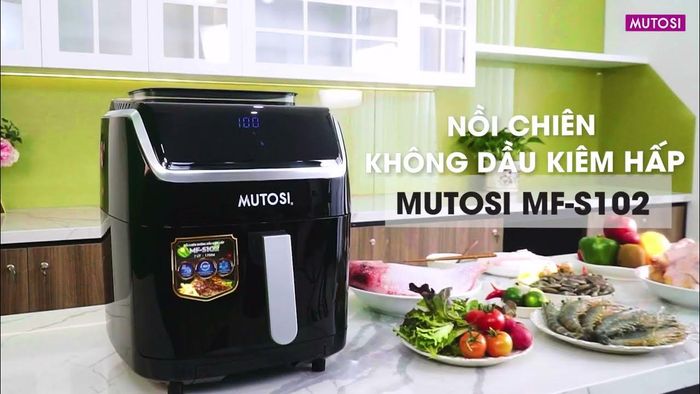 Hình ảnh chi tiết nồi chiên không dầu Mutosi - Góc nhìn đa chiều