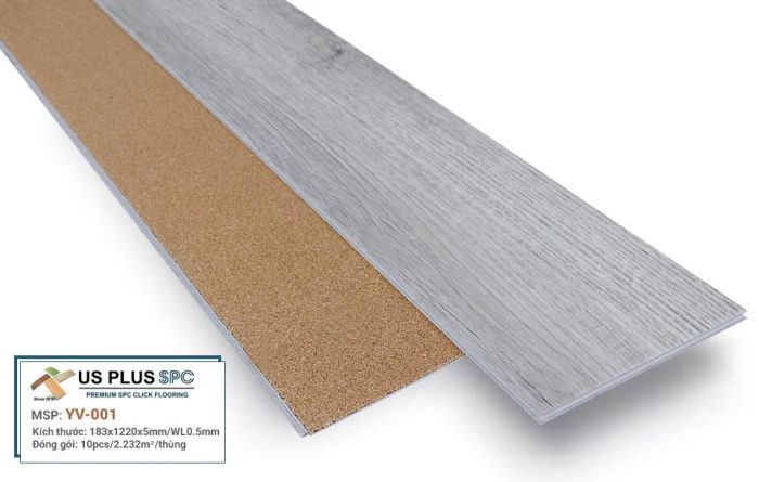 Hình ảnh minh họa sàn nhựa Us Plus SPC cao cấp