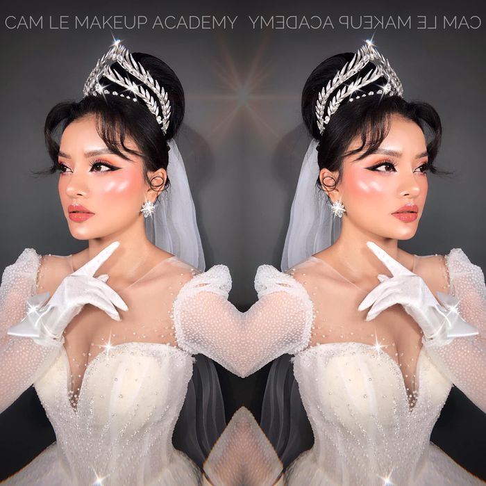 Hình ảnh cô dâu rạng ngời tại Cẩm Lê Makeup Store