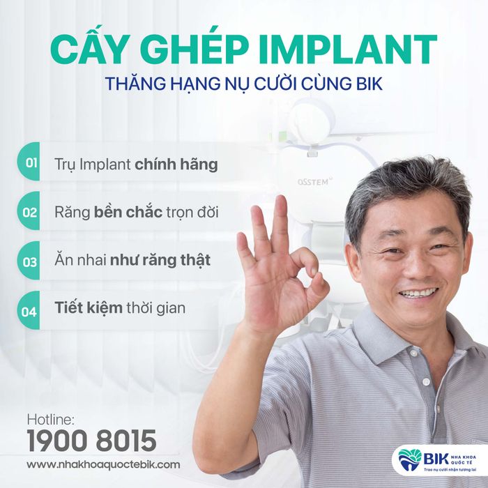 Quy trình cấy ghép Implant chuyên nghiệp tại BIK