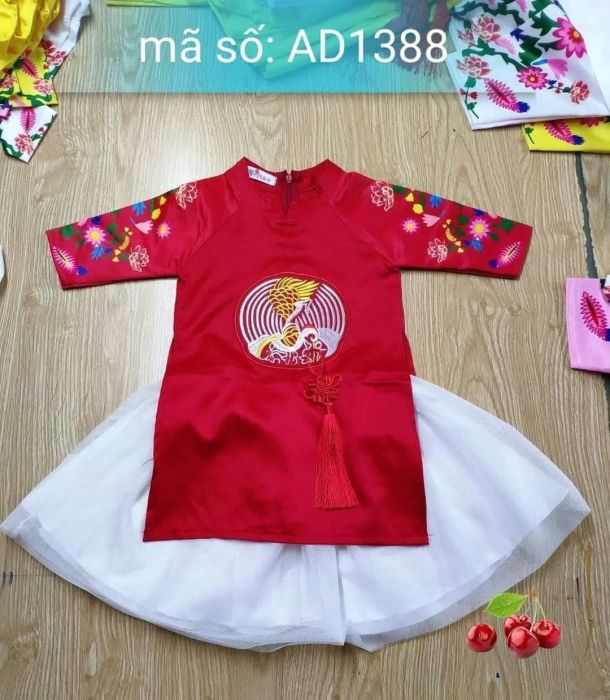 Khoảnh khắc xuân ngập tràn sắc màu cùng áo dài trẻ em Shop Thảo Nhi