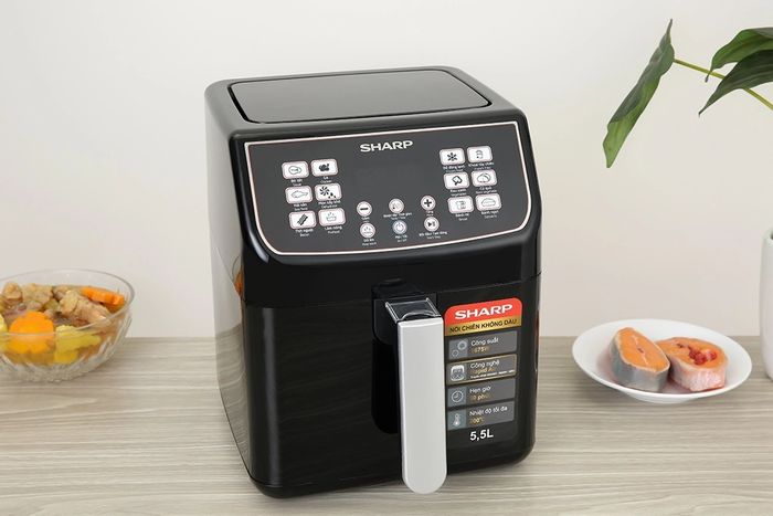 Hình ảnh chi tiết nồi chiên không dầu Sharp - Công nghệ đột phá